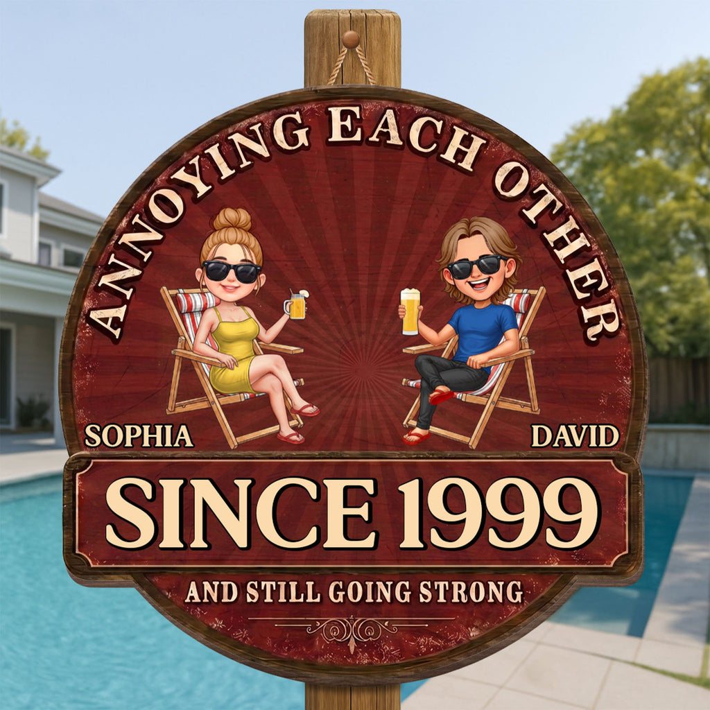 Personalized Custom Shaped Wood Sign for Couples Anniversary Gift Wood Sign GradoCreations