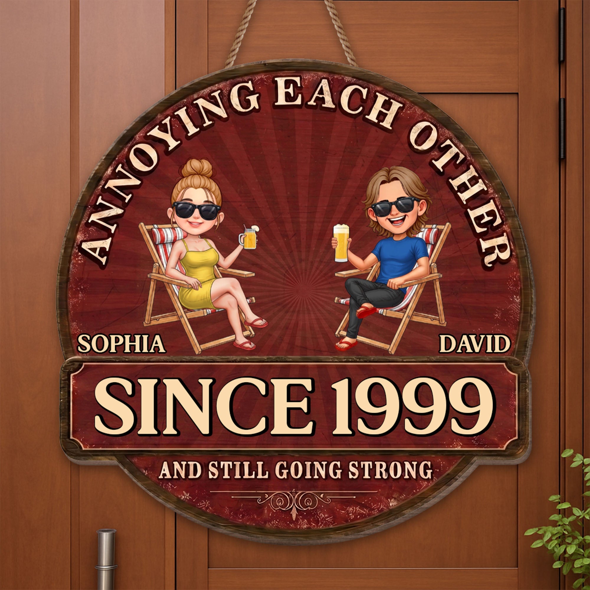 Personalized Custom Shaped Wood Sign for Couples Anniversary Gift Wood Sign GradoCreations