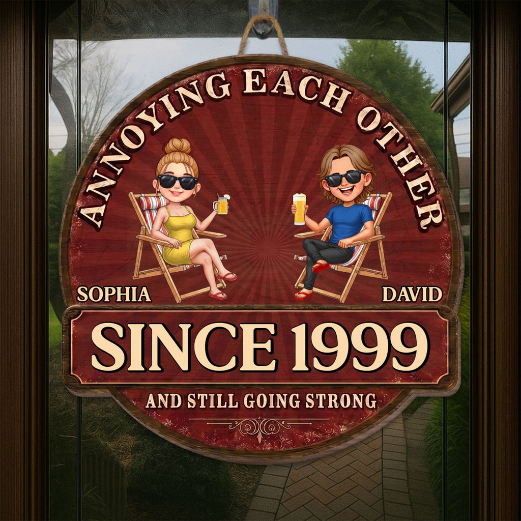 Personalized Custom Shaped Wood Sign for Couples Anniversary Gift Wood Sign GradoCreations