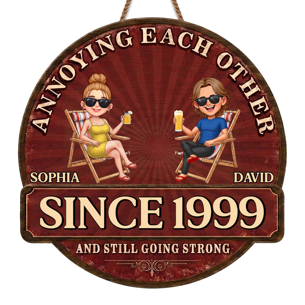 Personalized Custom Shaped Wood Sign for Couples Anniversary Gift Wood Sign GradoCreations