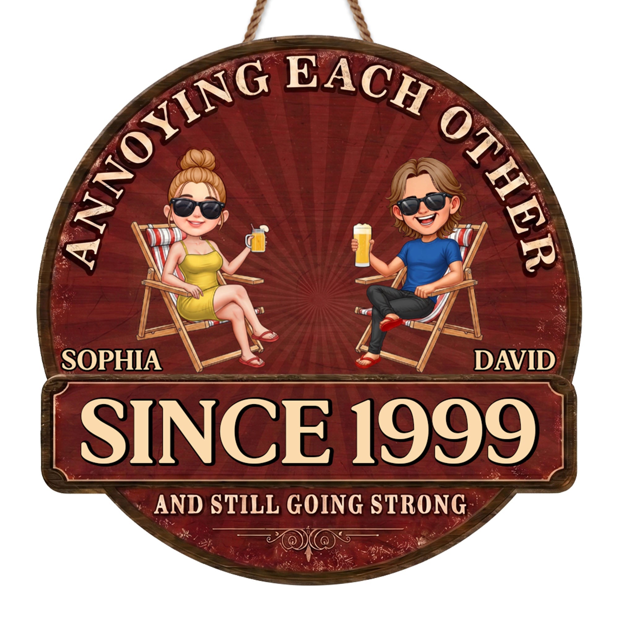 Personalized Custom Shaped Wood Sign for Couples Anniversary Gift Wood Sign GradoCreations