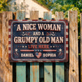 Personalized Metal Sign Custom Name Gift for Couples Home Decor Metal Sign GradoCreations