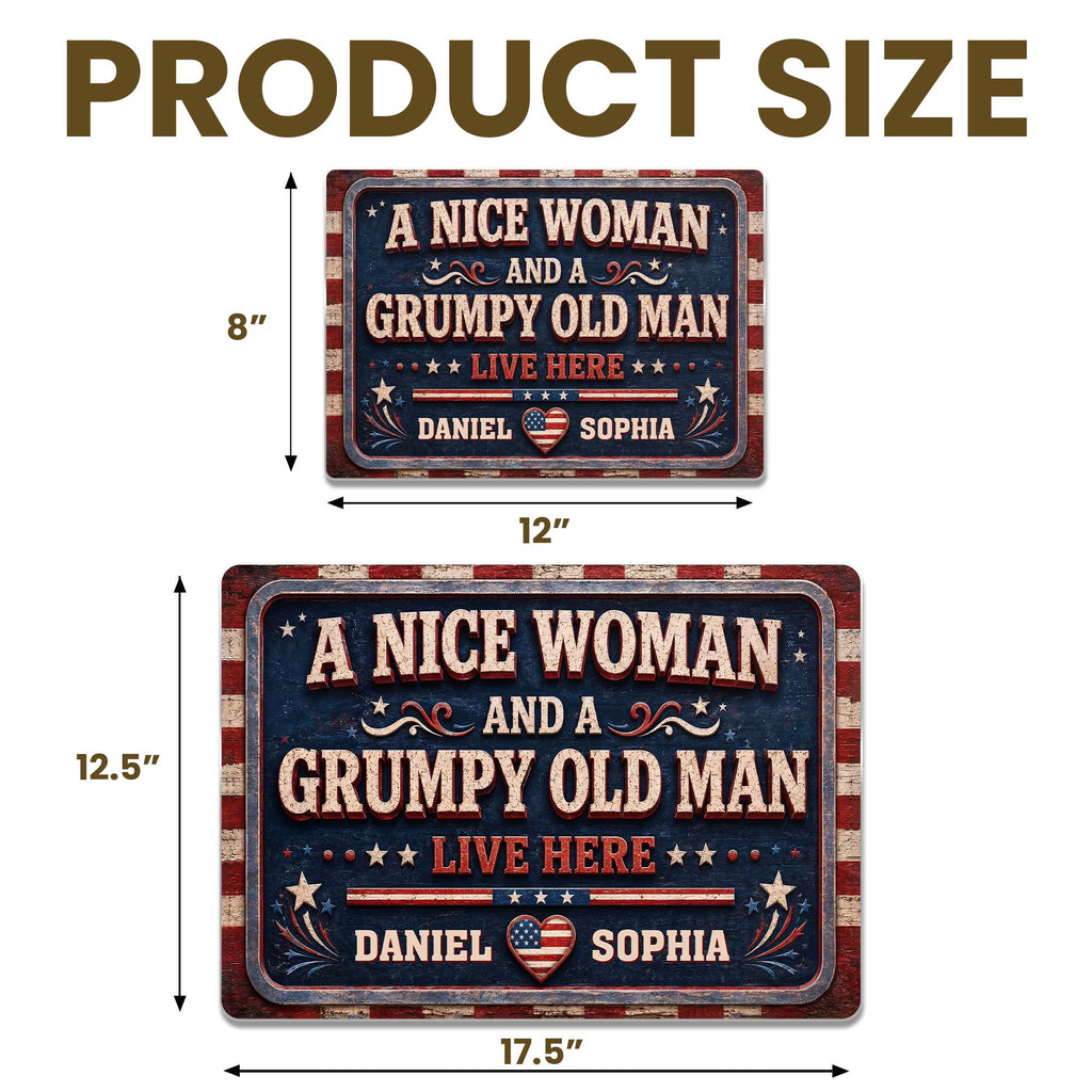 Personalized Metal Sign Custom Name Gift for Couples Home Decor Metal Sign GradoCreations