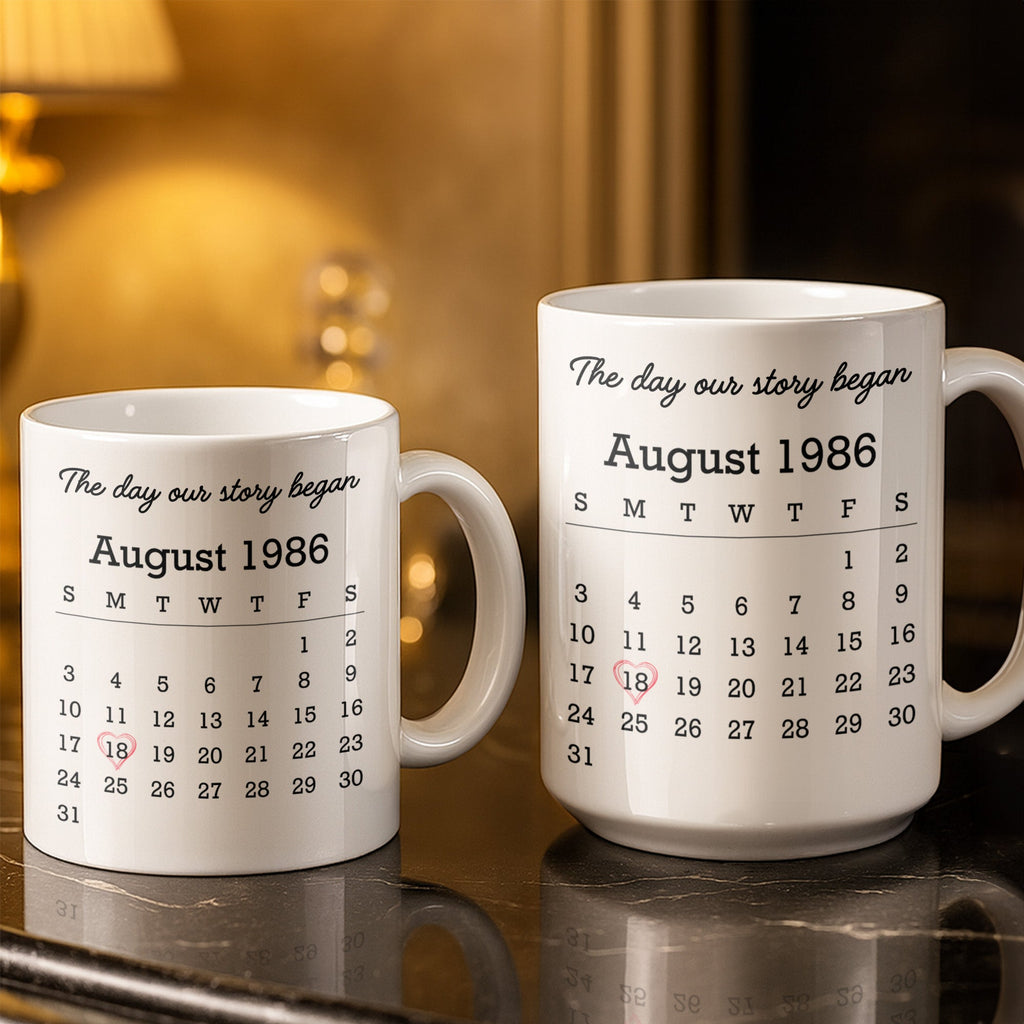 Personalized Coffee Mug Holding Hands Custom Couple Gift Edge-to-edge Mug GradoCreations