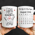 Personalized Coffee Mug Holding Hands Custom Couple Gift Edge-to-edge Mug GradoCreations