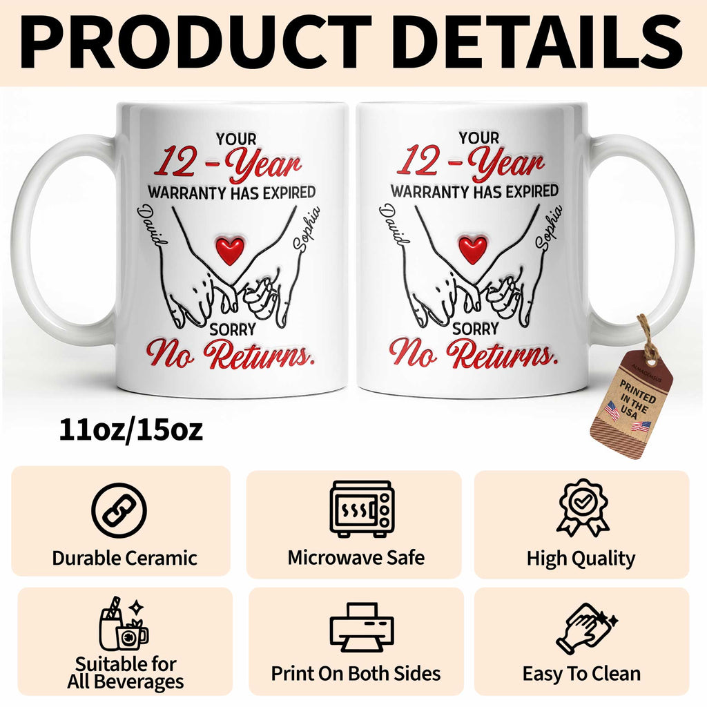 Personalized Edge-to-Edge Coffee Mug Custom Design Gift for Couples Edge-to-edge Mug GradoCreations