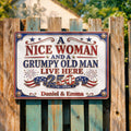 Personalized Metal Wall Sign Unique Couple Gift for Home Metal Sign GradoCreations