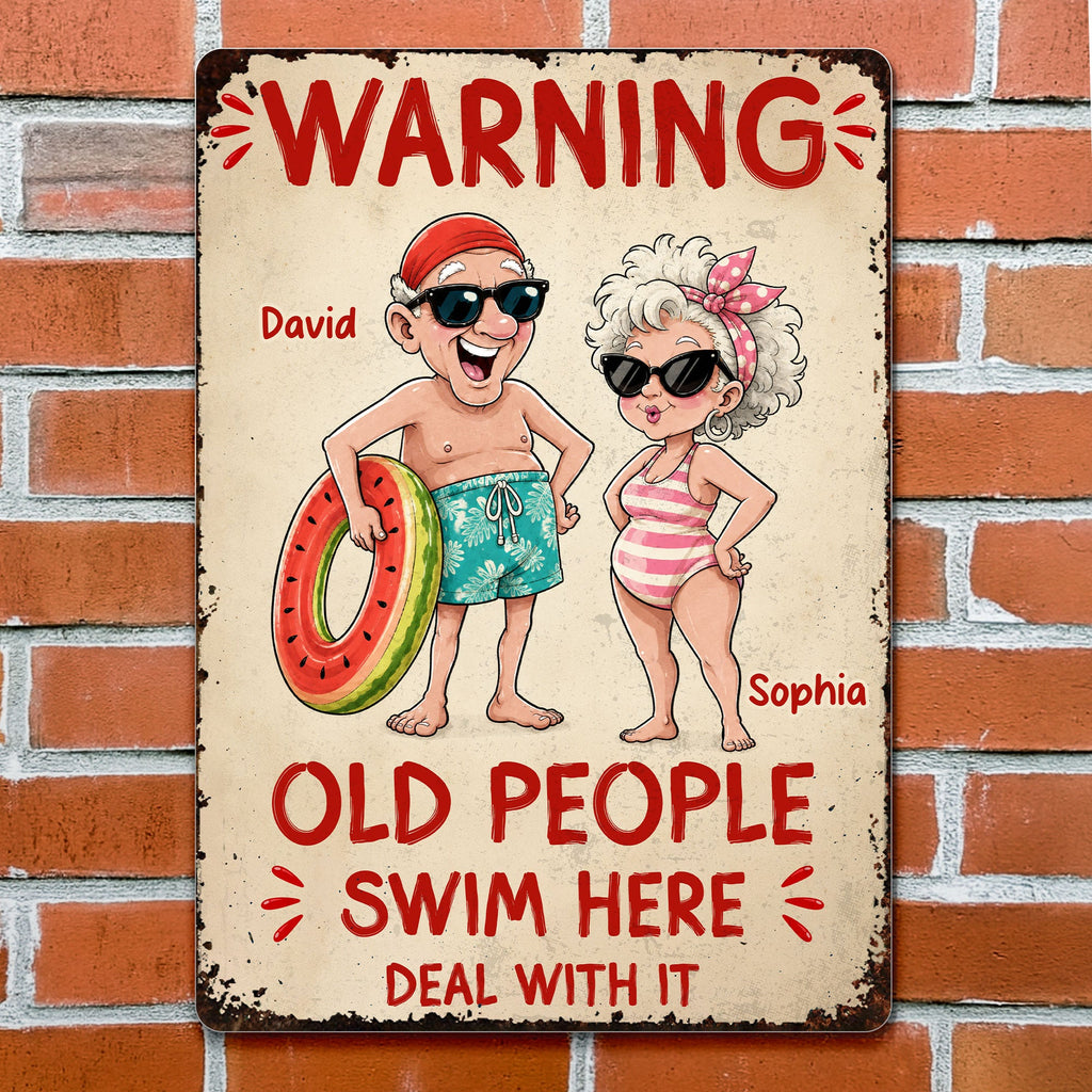 Personalized Metal Sign Custom Name Funny Couple Gift Metal Sign GradoCreations