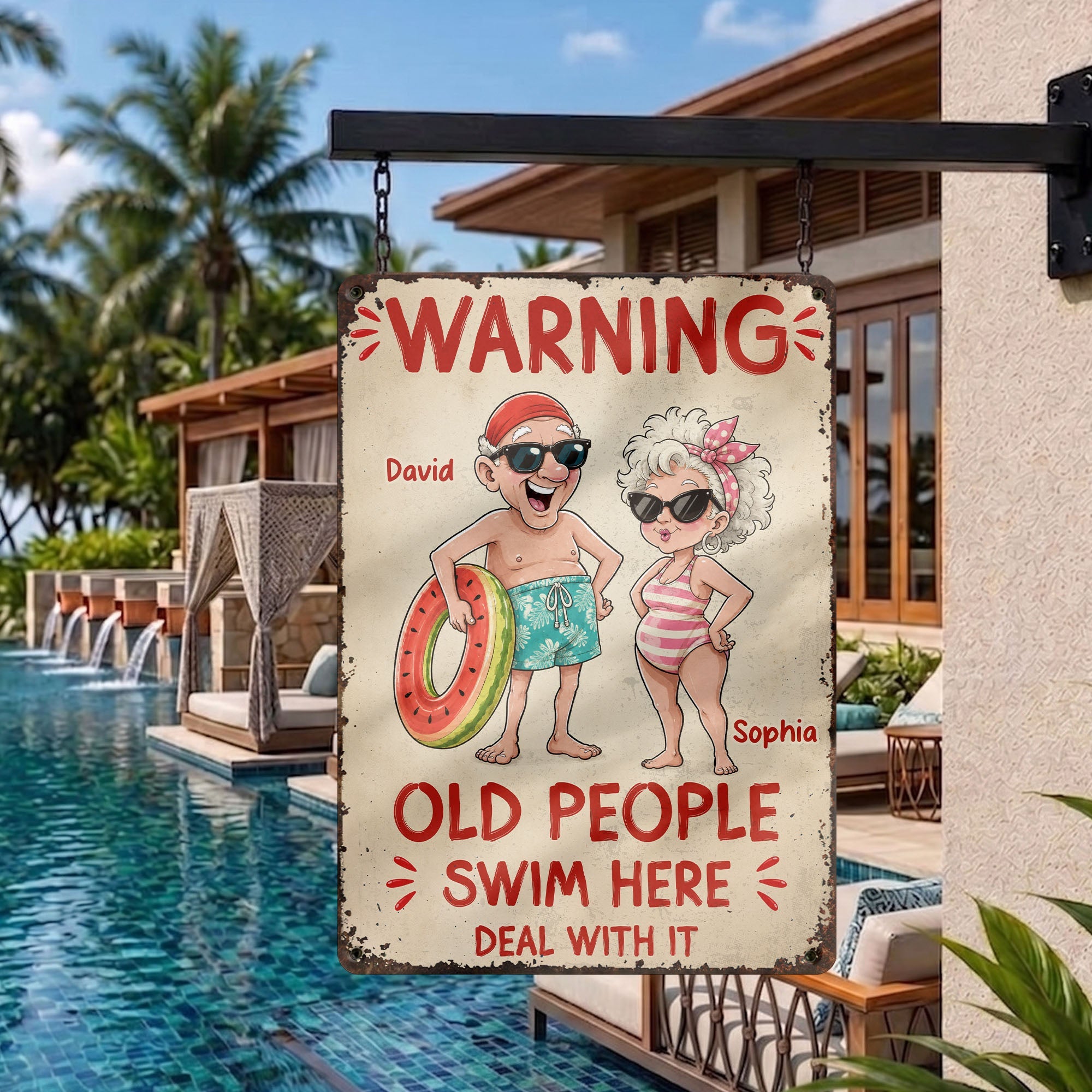 Personalized Metal Sign Custom Name Funny Couple Gift Metal Sign GradoCreations