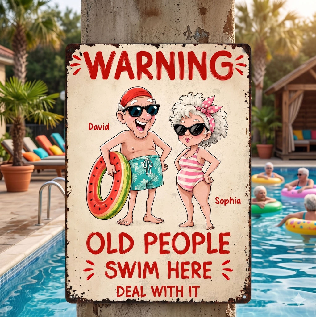 Personalized Metal Sign Custom Name Funny Couple Gift Metal Sign GradoCreations