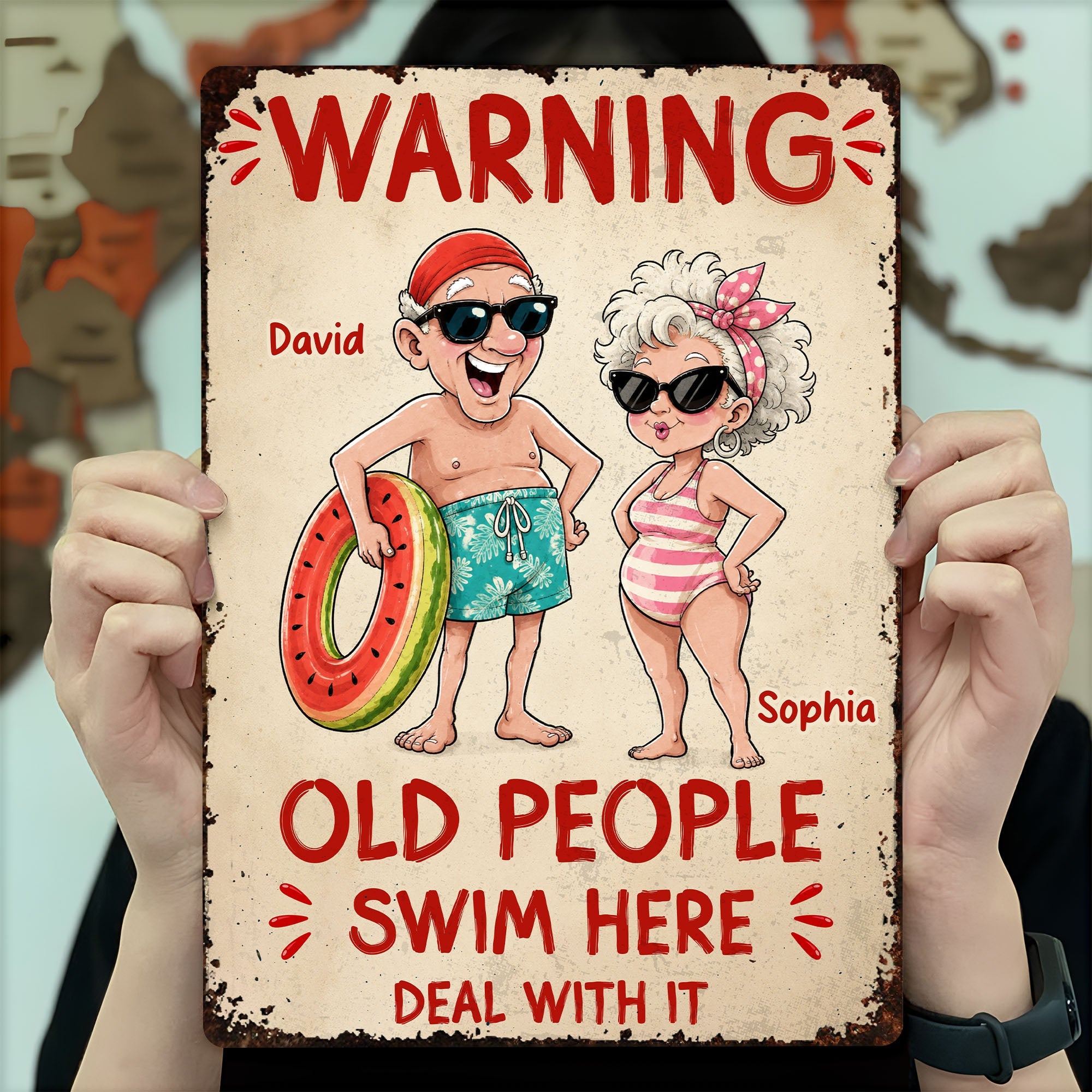 Personalized Metal Sign Custom Name Funny Couple Gift Metal Sign GradoCreations