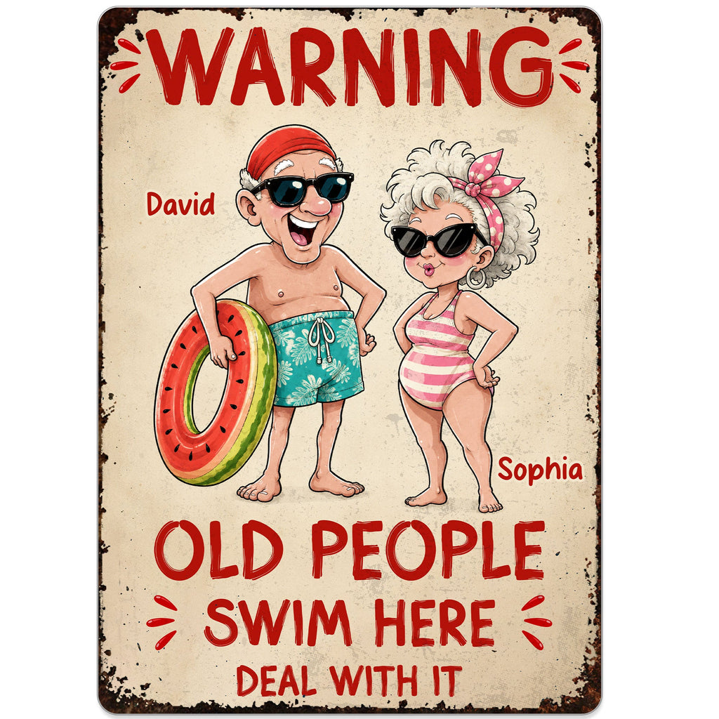 Personalized Metal Sign Custom Name Funny Couple Gift Metal Sign GradoCreations