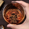 Personalized Engraved Whiskey Glass Custom Year Gift for Couples Whiskey Glass GradoCreations