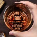 Personalized Engraved Whiskey Glass Custom Date Gift for Him Whiskey Glass GradoCreations