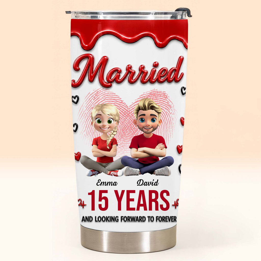 Personalized 20oz Stainless Steel Tumbler Custom Couple Gift