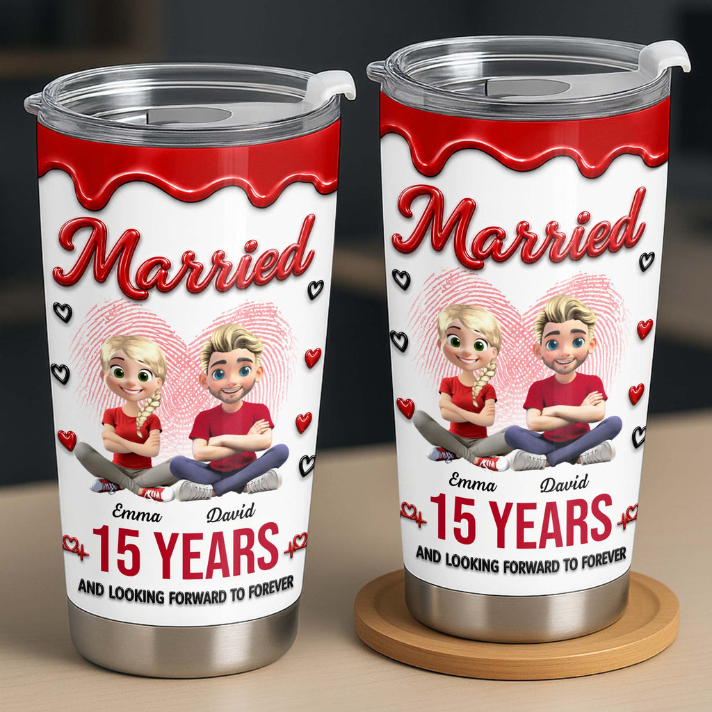 Personalized 20oz Stainless Steel Tumbler Custom Couple Gift