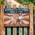 Personalized Metal Sign Custom Couple Art Anniversary Gift