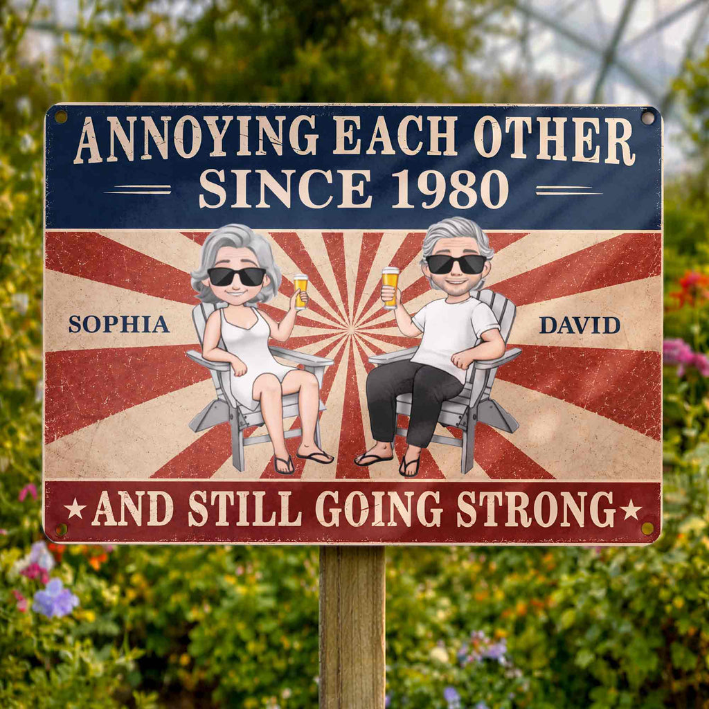 Personalized Metal Sign Custom Couple Art Anniversary Gift