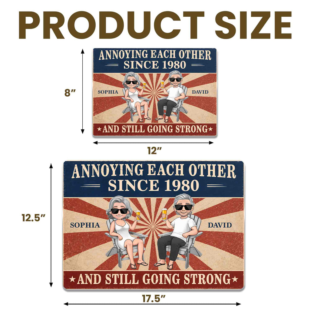 Personalized Metal Sign Custom Couple Art Anniversary Gift