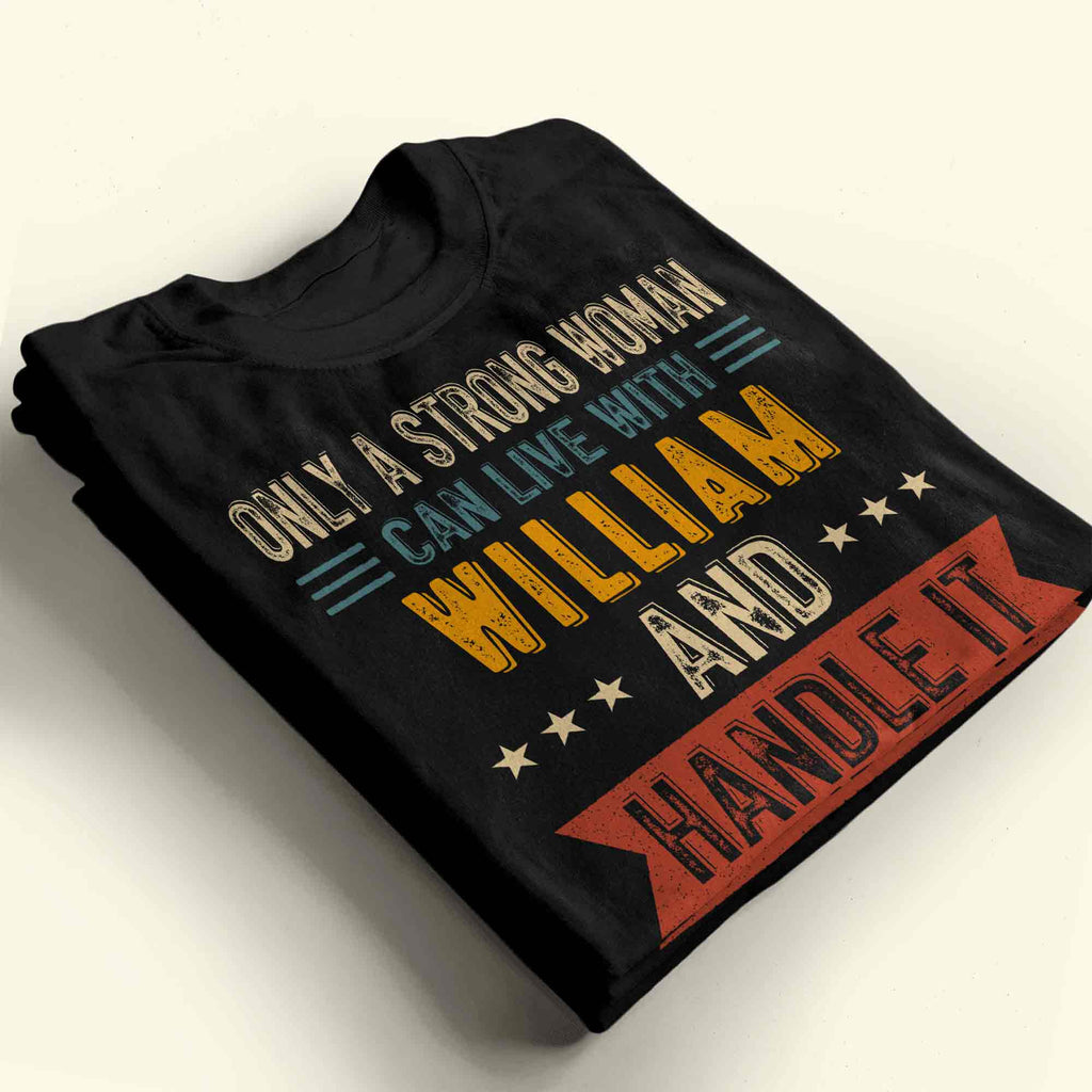 Personalized Strong Woman Custom T-shirt Hoodie Gift for Couples Shirt GradoCreations