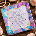 Personalized Stained Glass Jewelry Dish Custom Gift for Couple
