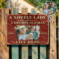Personalized Metal Sign Custom Name Dog Lovers Gift for Couples