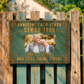 Personalized Metal Sign Custom Couple Photo Special Year Gift