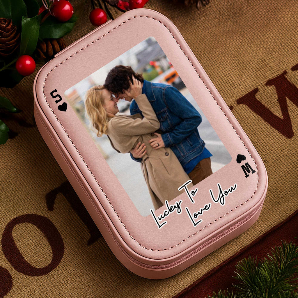 Personalized LED Mirror Jewelry Box Custom Name Gift for Couples Jewelry Box With LED Mirror GradoCreations