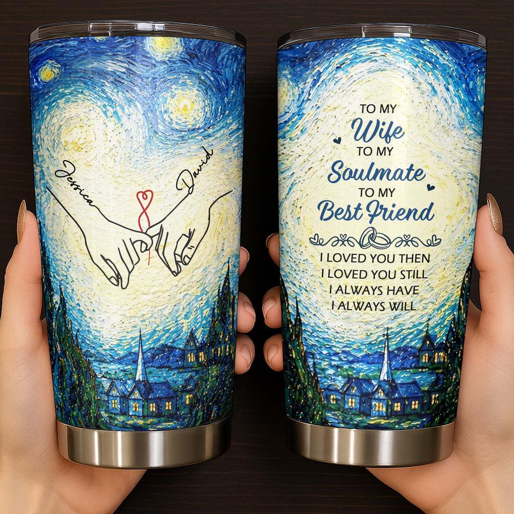 Personalized Stainless Steel Tumbler Custom Name Gift for Wife