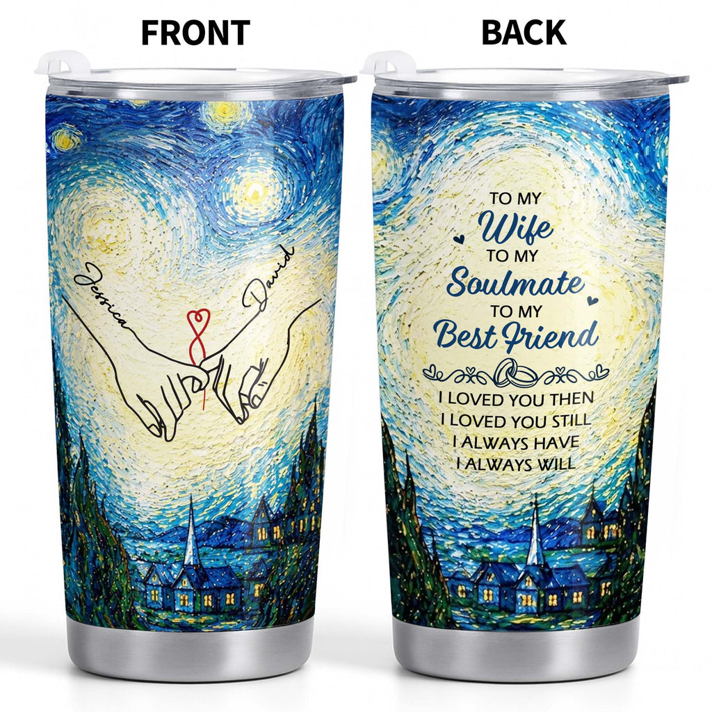 Personalized Stainless Steel Tumbler Custom Name Gift for Wife