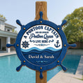 Personalized Nautical Wood Sign Custom Name for Couples Gift