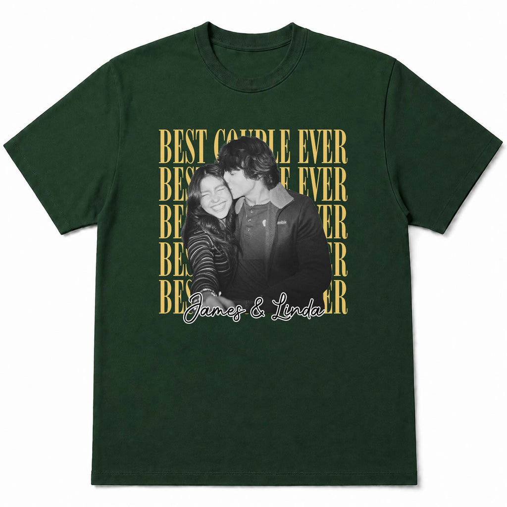 Personalized Couple Photo Upload Shirt Custom Names Gift Shirt GradoCreations