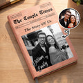 Personalized Leather Journal Custom Name Gift for Couples
