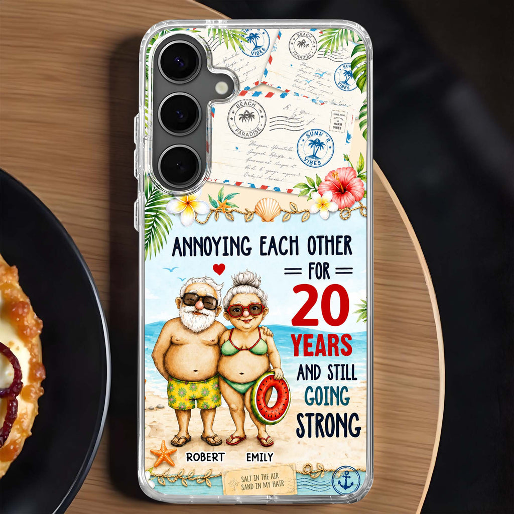Personalized Clear Phone Case Custom Name Gift for Couple