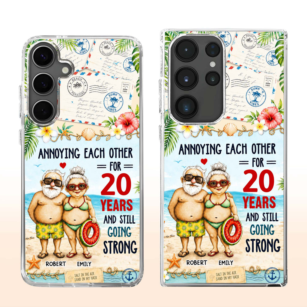 Personalized Clear Phone Case Custom Name Gift for Couple