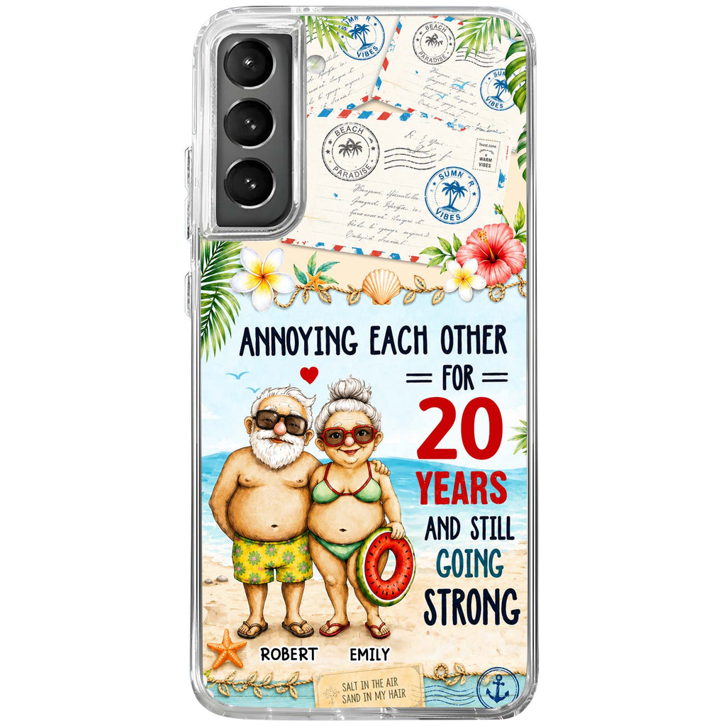 Personalized Clear Phone Case Custom Name Gift for Couple