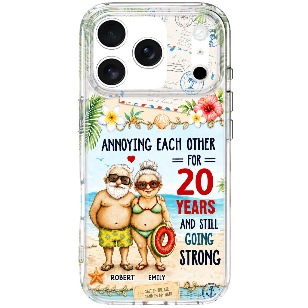 Personalized Clear Phone Case Custom Name Gift for Couple