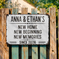 Personalized Metal Sign Custom Name Wall Decor Home Gift Metal Sign GradoCreations