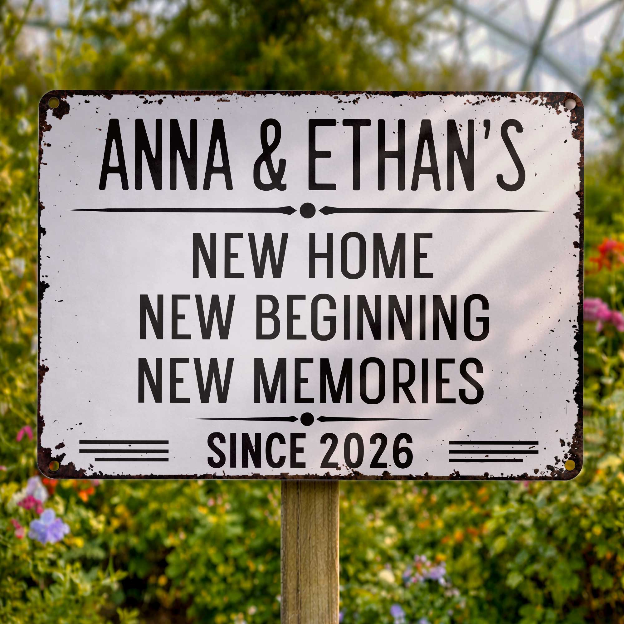 Personalized Metal Sign Custom Name Wall Decor Home Gift Metal Sign GradoCreations