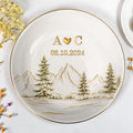 Personalized Ceramic Jewelry Dish Custom Couple Gift Adventure Jewelry Dish GradoCreations