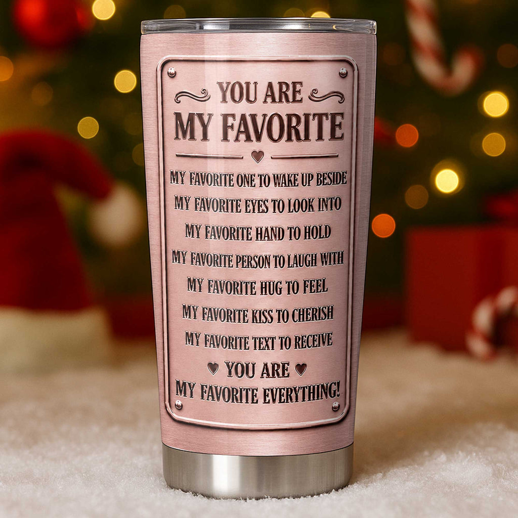Personalized Couple Tumbler Custom Artwork 20oz Gift 20oz Tumbler GradoCreations