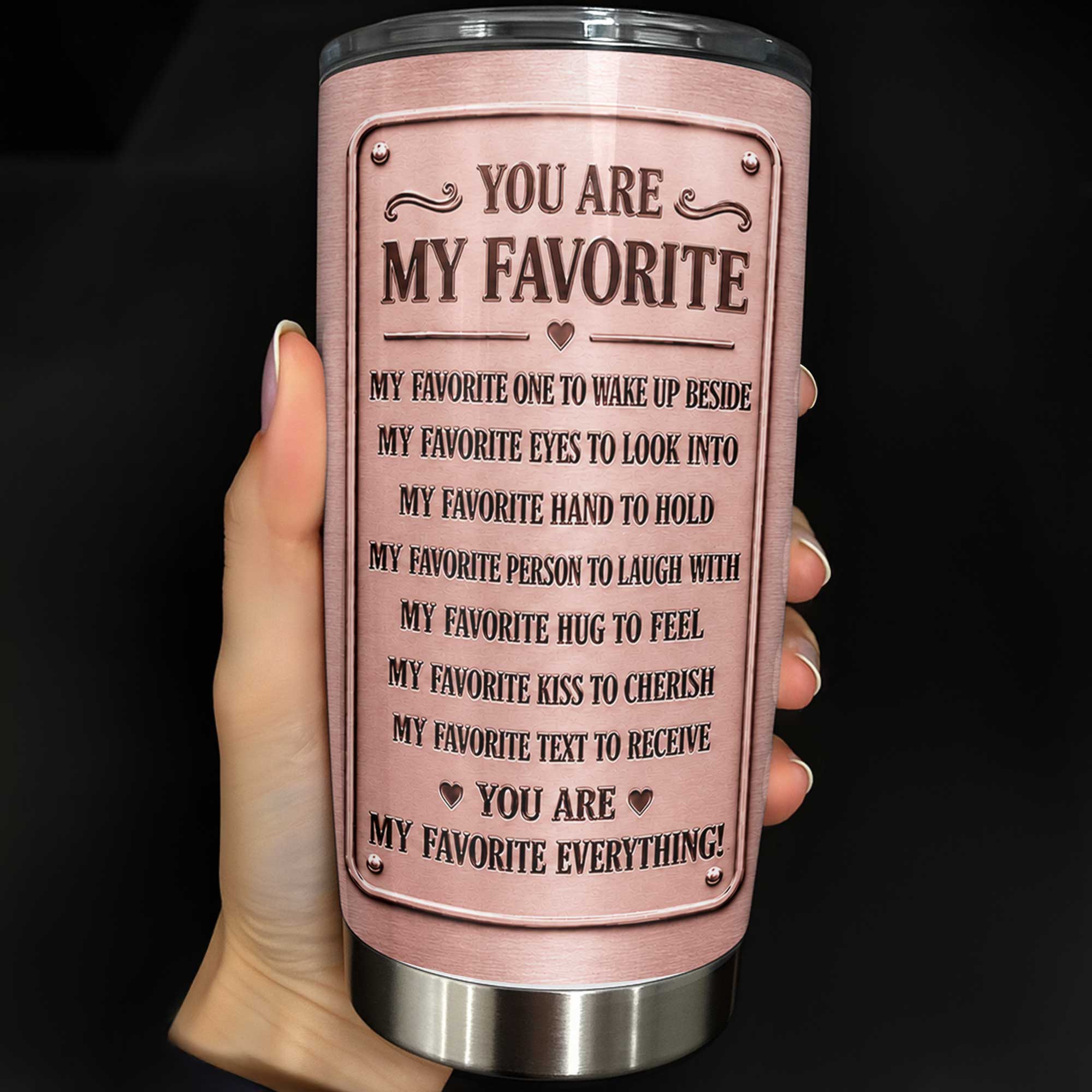 Personalized Couple Tumbler Custom Artwork 20oz Gift 20oz Tumbler GradoCreations