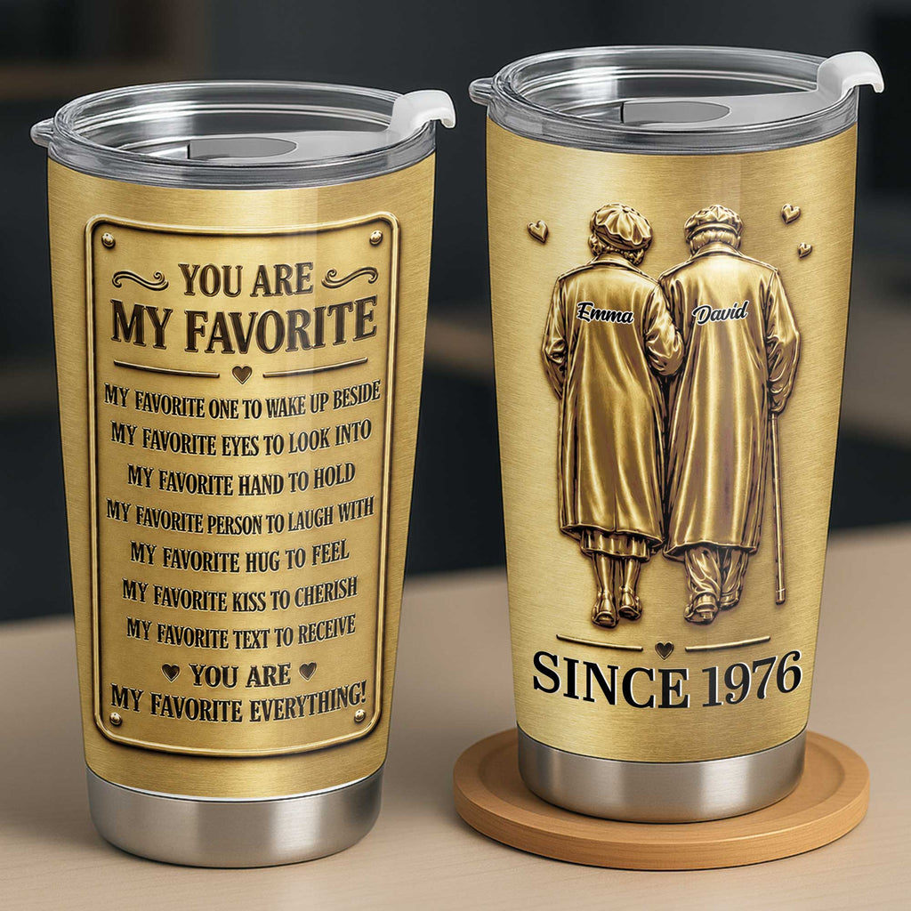 Personalized Couple Tumbler Custom Artwork 20oz Gift 20oz Tumbler GradoCreations