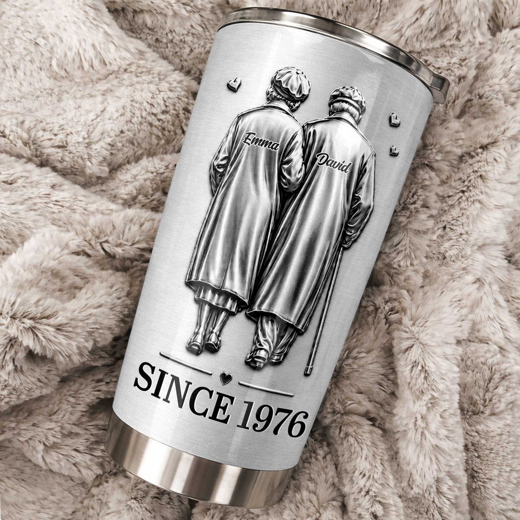 Personalized Couple Tumbler Custom Artwork 20oz Gift 20oz Tumbler GradoCreations
