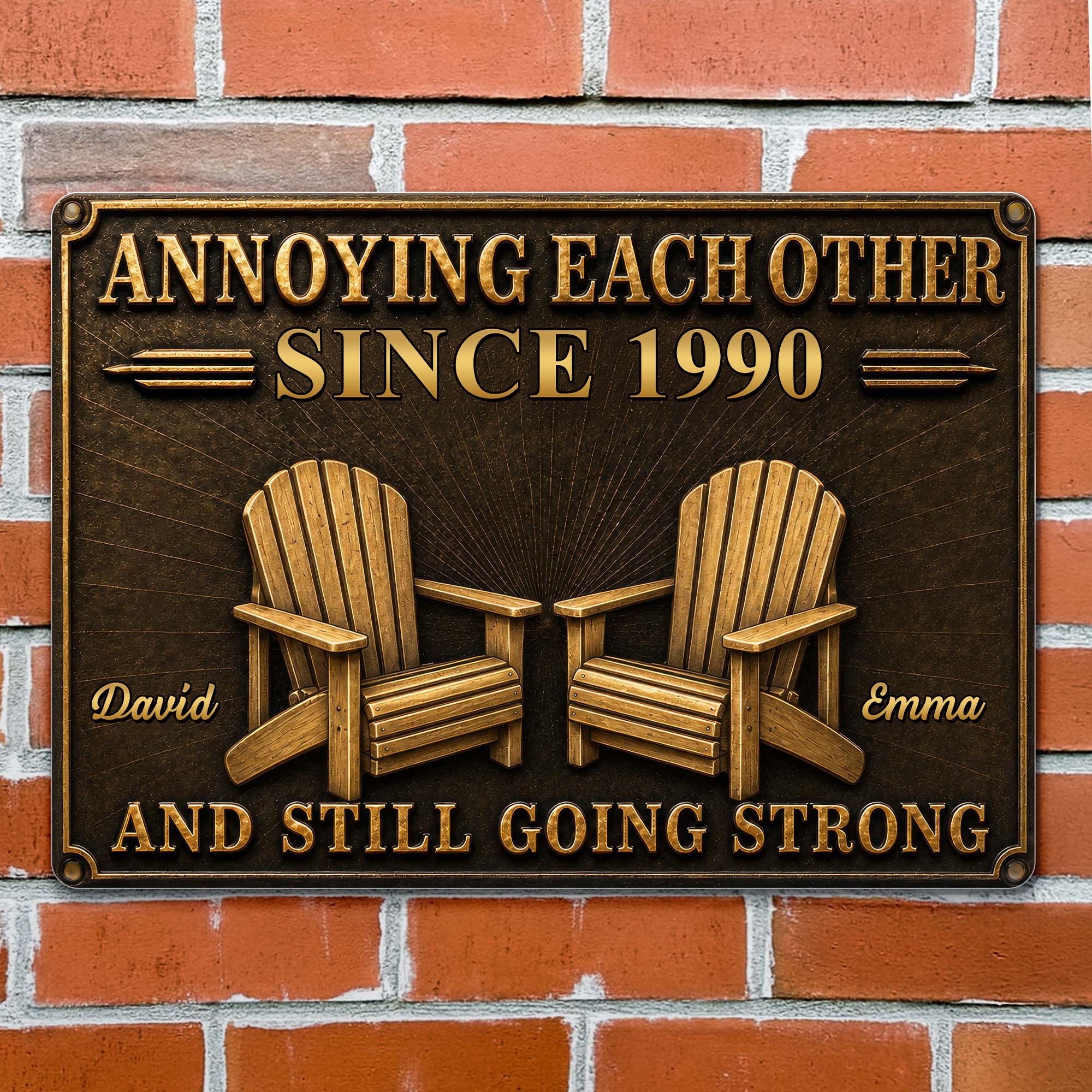 Personalized Metal Sign Custom Couple Annoying Each Other Gift Metal Sign GradoCreations