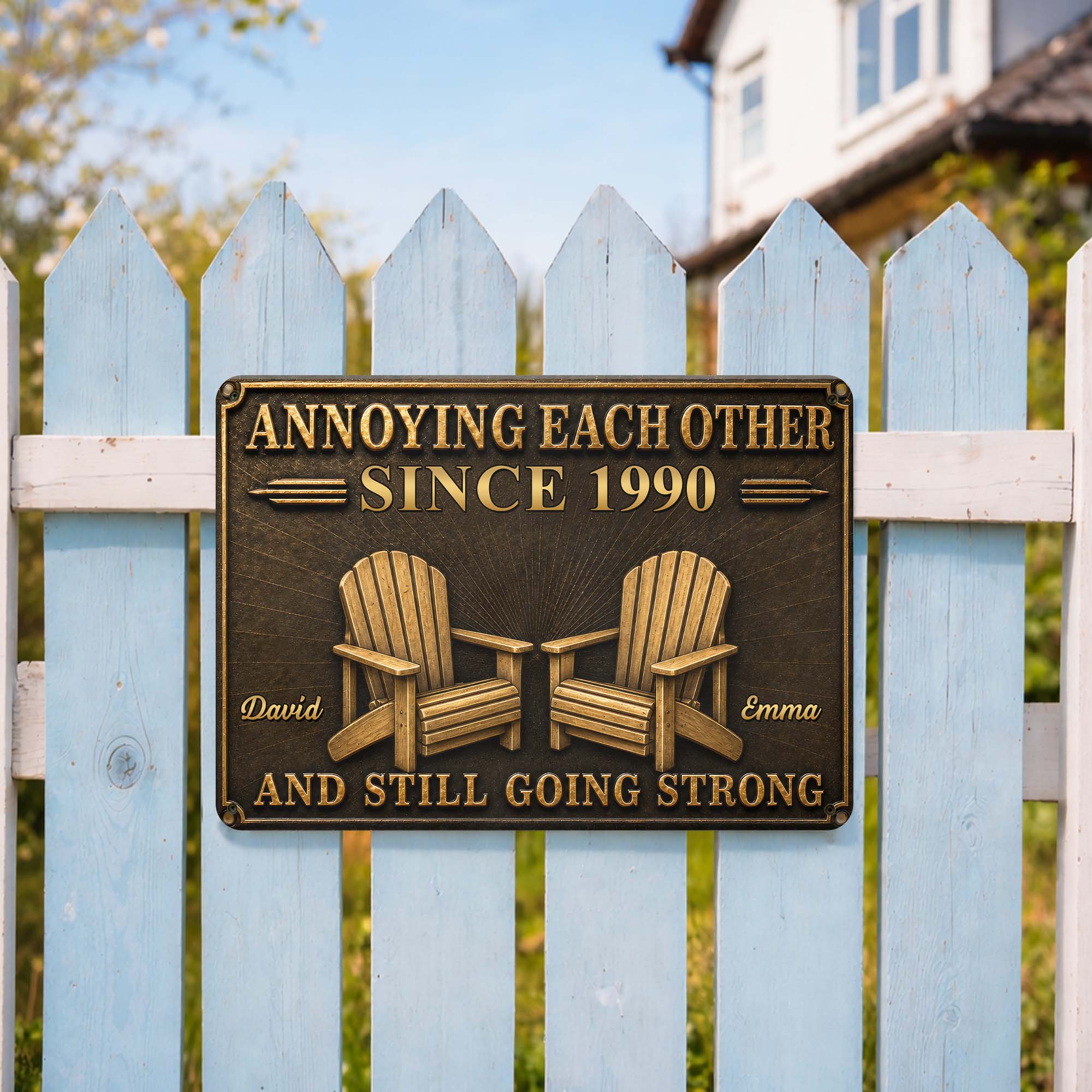 Personalized Metal Sign Custom Couple Annoying Each Other Gift Metal Sign GradoCreations