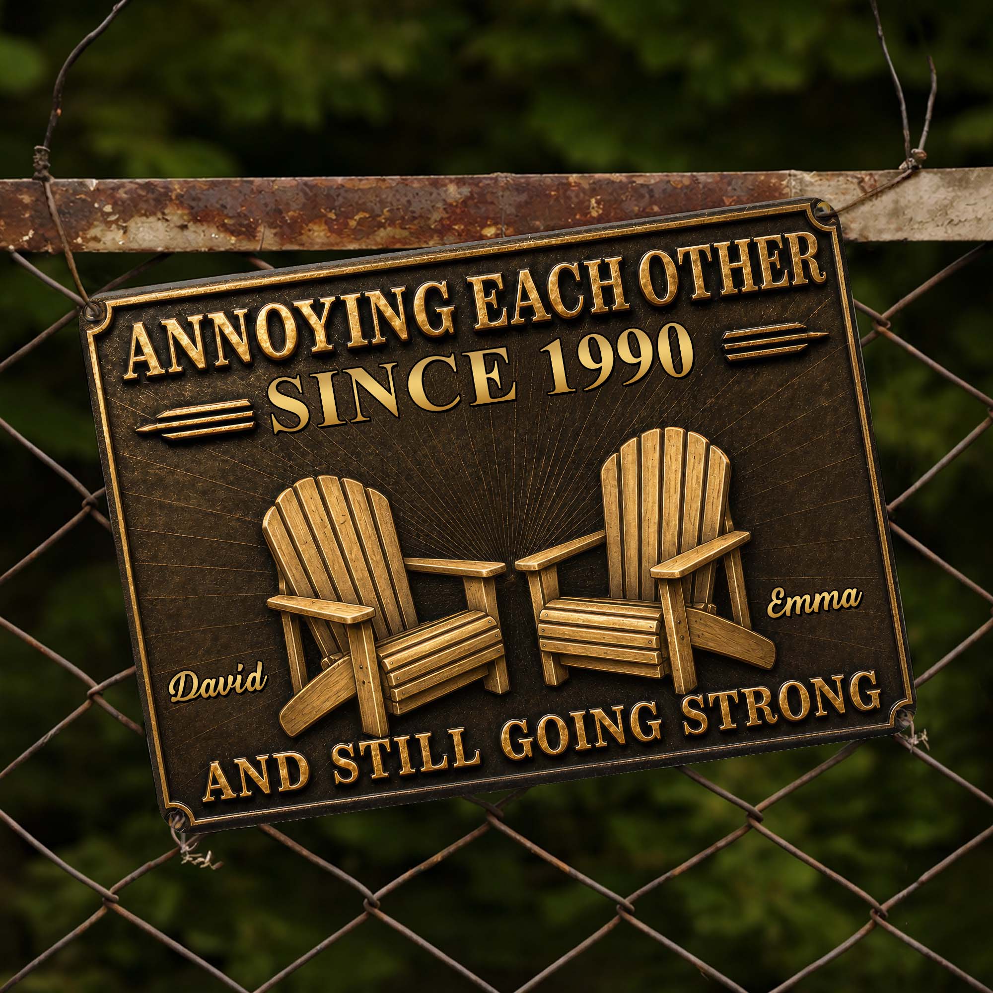 Personalized Metal Sign Custom Couple Annoying Each Other Gift Metal Sign GradoCreations