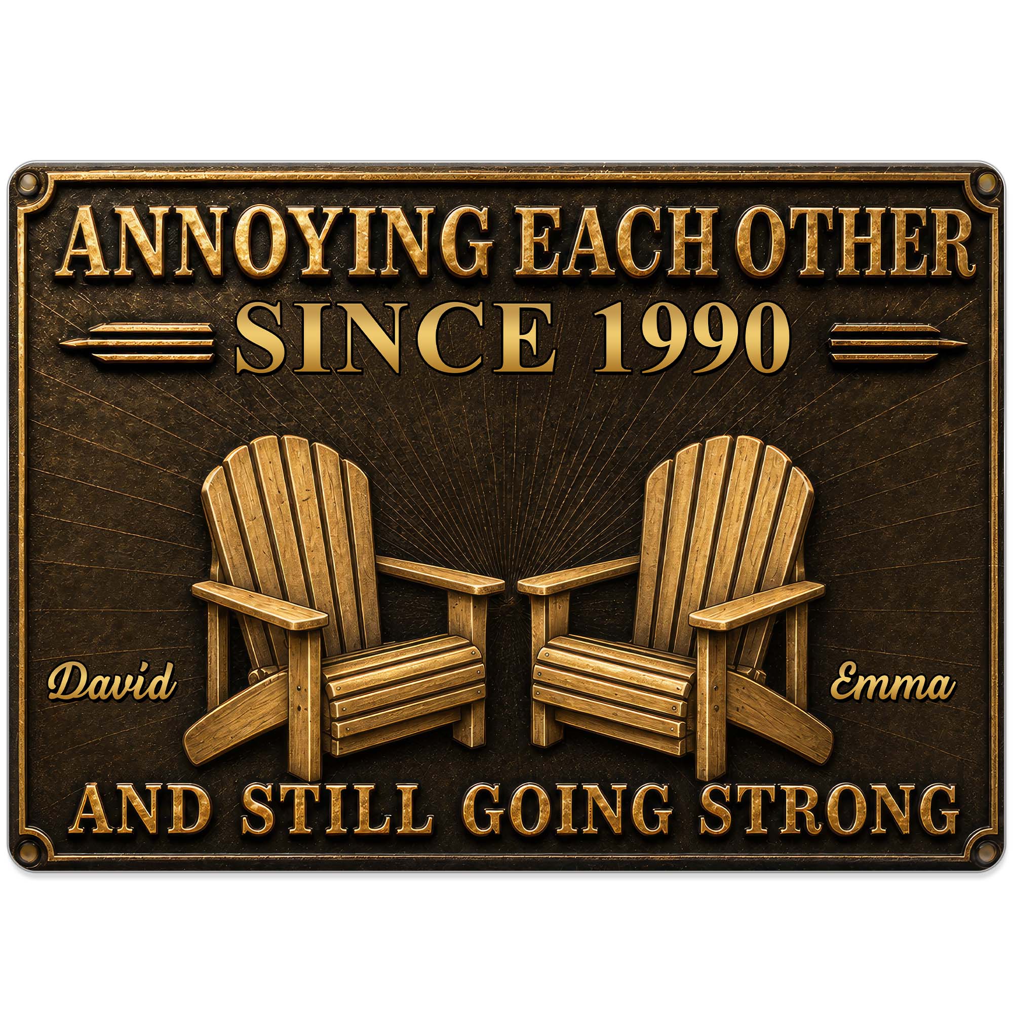 Personalized Metal Sign Custom Couple Annoying Each Other Gift Metal Sign GradoCreations