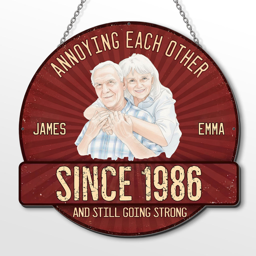 Custom Shaped Metal Sign Personalized Couple Gift Decor Custom Shaped Metal Sign GradoCreations