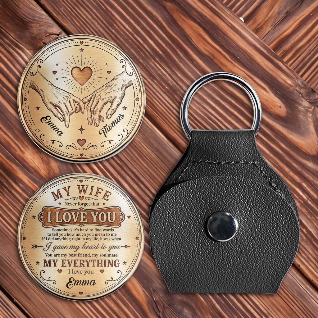 Personalized Pocket Hug Custom Name Gift for Couples Anniversary Pocket Hug GradoCreations
